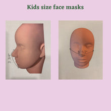 Load image into Gallery viewer, kids masks size chart
